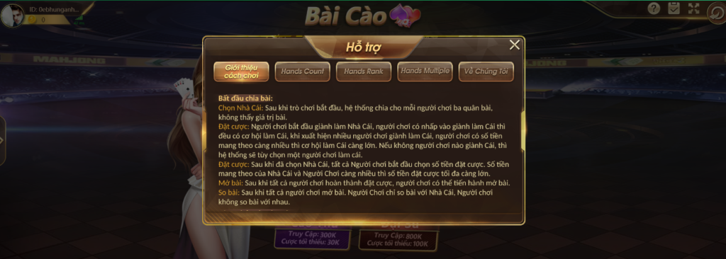 Quy tắc chơi game bài cào bongvip