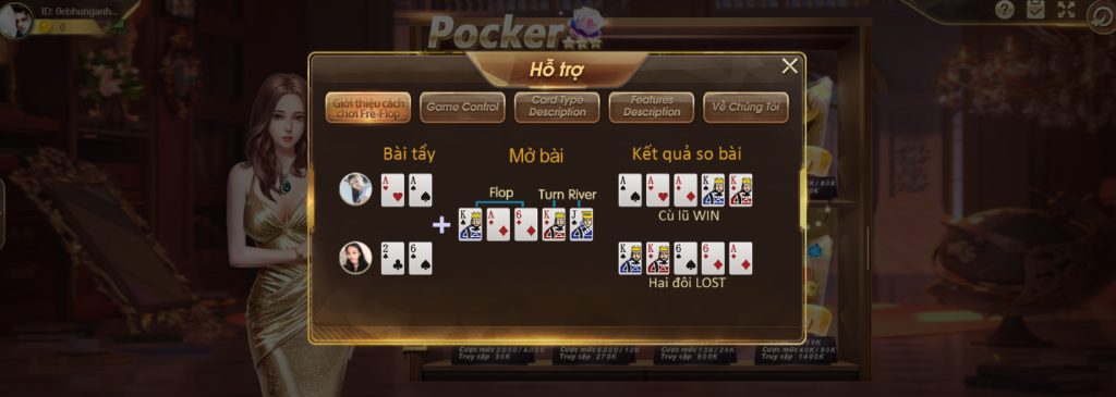 Quy tắc chơi game bài poker