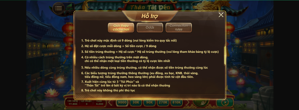 Quy tắc chơi game thần tài đến bongvip