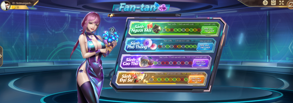 Sảnh game fan tan bongvip88